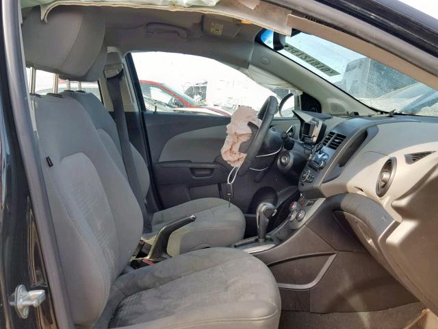 1G1JA5SH3C4194899 - 2012 CHEVROLET SONIC LS BLACK photo 5