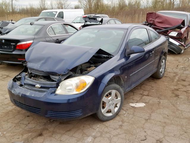 1G1AL18F287134210 - 2008 CHEVROLET COBALT LT BLUE photo 2