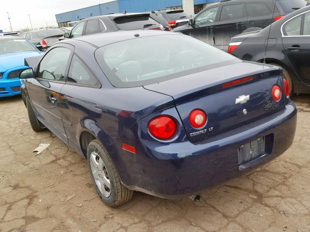 1G1AL18F287134210 - 2008 CHEVROLET COBALT LT BLUE photo 3