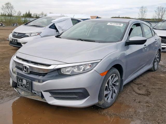 19XFC2F70HE030278 - 2017 HONDA CIVIC EX SILVER photo 2