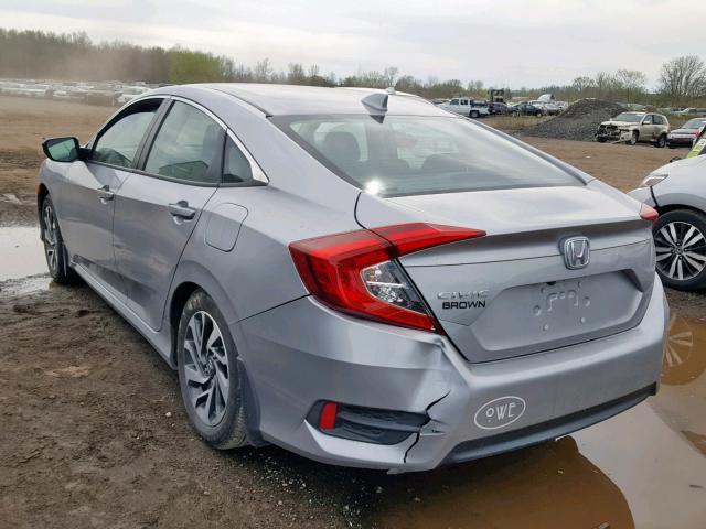 19XFC2F70HE030278 - 2017 HONDA CIVIC EX SILVER photo 3