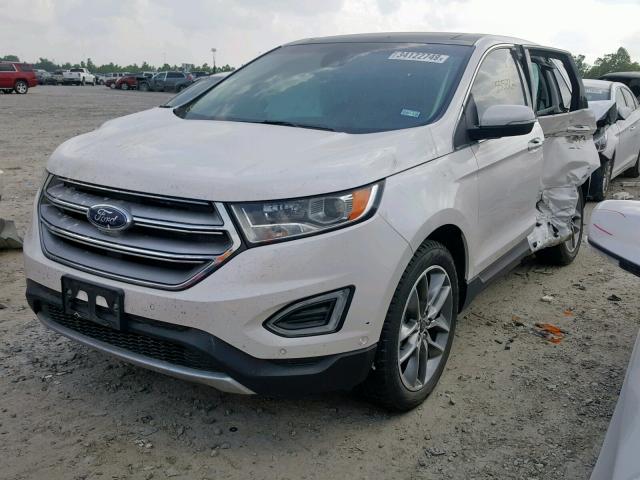 2FMPK3K80GBB78122 - 2016 FORD EDGE TITAN WHITE photo 2