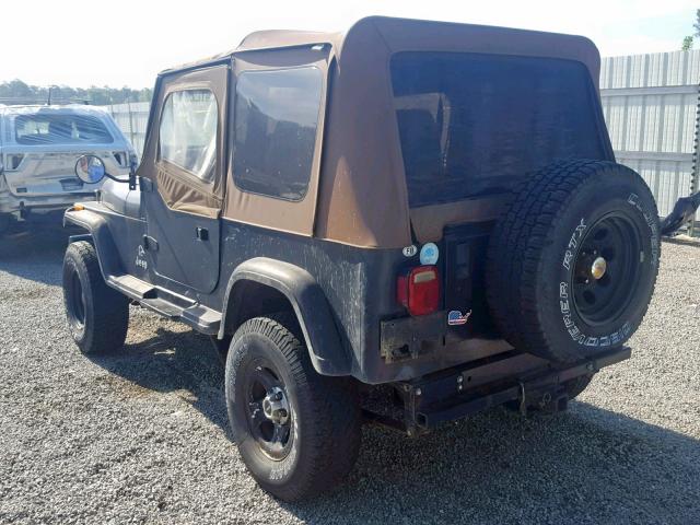 1J4FY19PXSP221831 - 1995 JEEP WRANGLER / BLACK photo 3