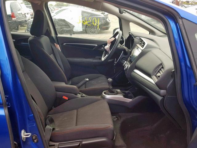 3HGGK5G63JM710204 - 2018 HONDA FIT SPORT ლურჯი ფოტო 5