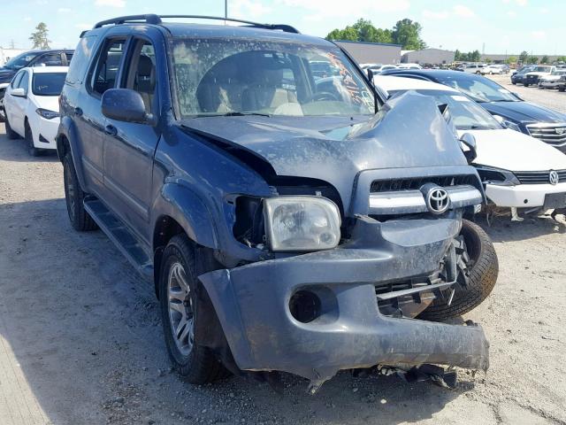 5TDBT48A15S250355 - 2005 TOYOTA SEQUOIA LI BLUE photo 1