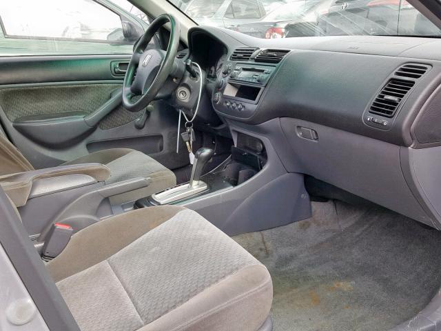 2HGES16355H026637 - 2005 HONDA CIVIC DX V SILVER photo 5