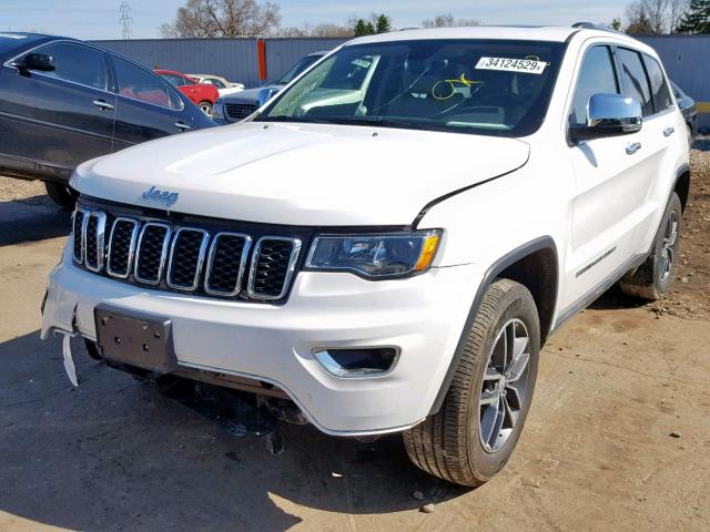 1C4RJFBG8HC645717 - 2017 JEEP GRAND CHER WHITE photo 2