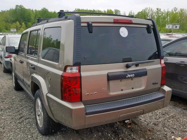 1J8HG48K26C144113 - 2006 JEEP COMMANDER GOLD photo 3