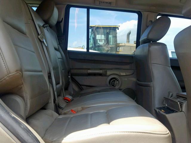 1J8HG48K26C144113 - 2006 JEEP COMMANDER GOLD photo 6