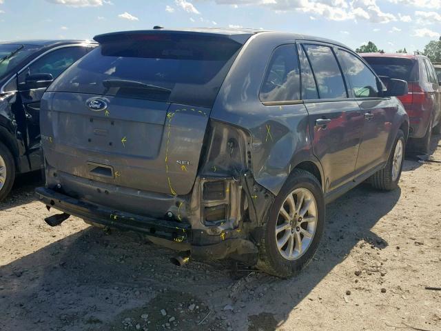 2FMDK3JC1ABB24084 - 2010 FORD EDGE SEL GRAY photo 4