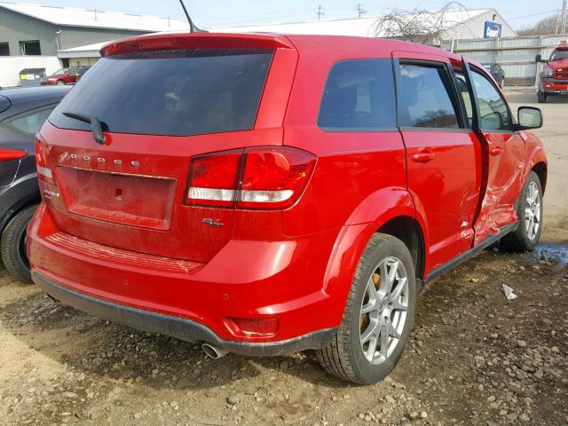 3C4PDDEG0GT154916 - 2016 DODGE JOURNEY R/ RED photo 4