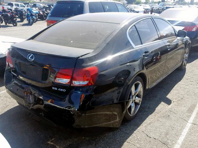 JTHBN96S065010805 - 2006 LEXUS GS 430 BLACK photo 4