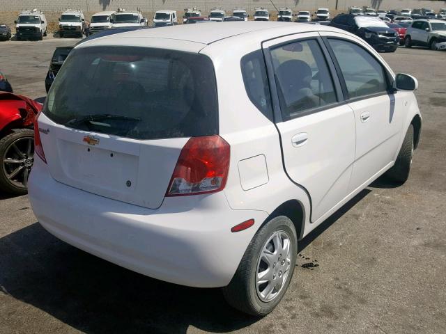 KL1TD66608B116998 - 2008 CHEVROLET AVEO BASE Ağ foto 4