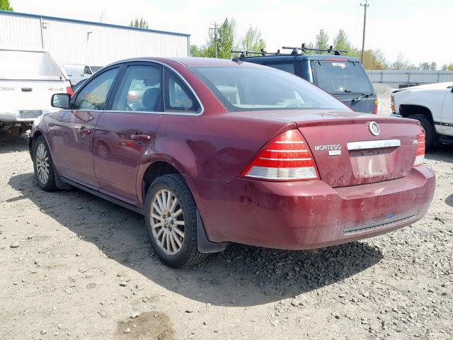 1MEHM43117G608418 - 2007 MERCURY MONTEGO PR მუქწითელი ფოტო 3
