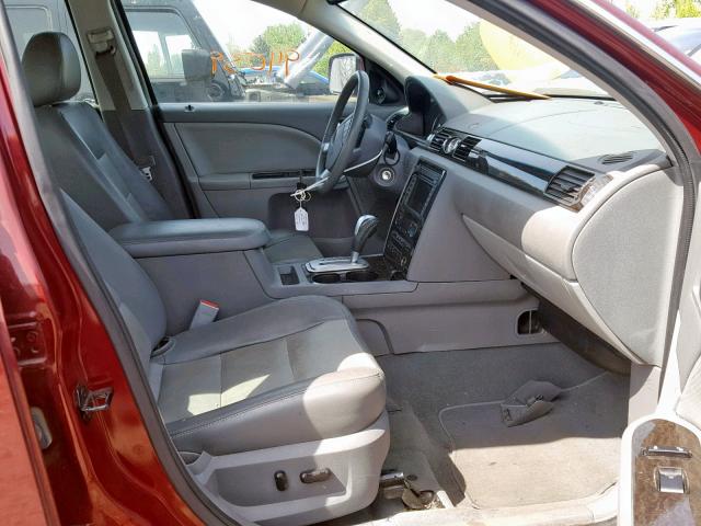 1MEHM43117G608418 - 2007 MERCURY MONTEGO PR მუქწითელი ფოტო 5