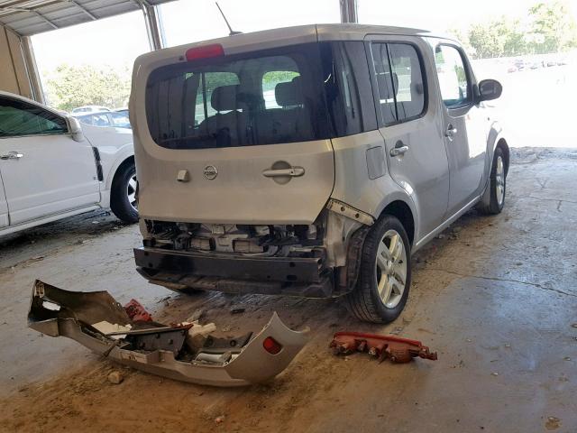 JN8AZ2KR4AT170836 - 2010 NISSAN CUBE BASE SILVER photo 4