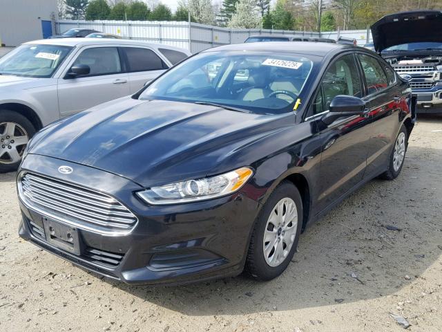 1FA6P0G74E5383000 - 2014 FORD FUSION S BLACK photo 2