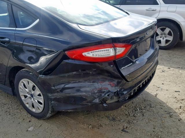 1FA6P0G74E5383000 - 2014 FORD FUSION S BLACK photo 9