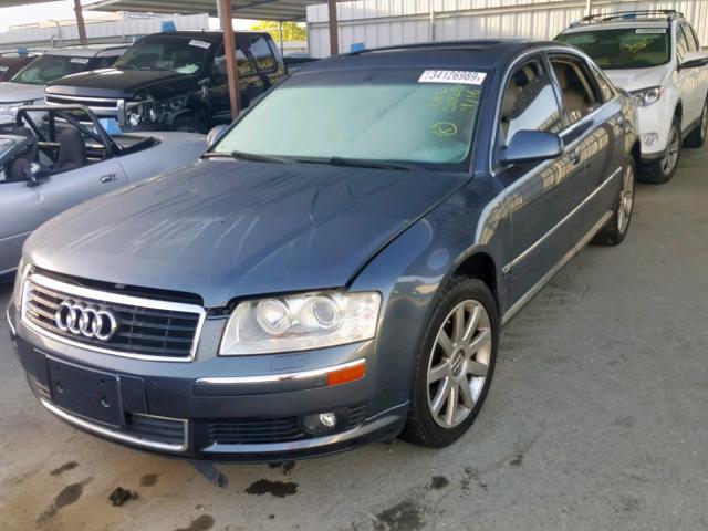 WAUML44E25N009568 - 2005 AUDI A8 L QUATT GRAY photo 2