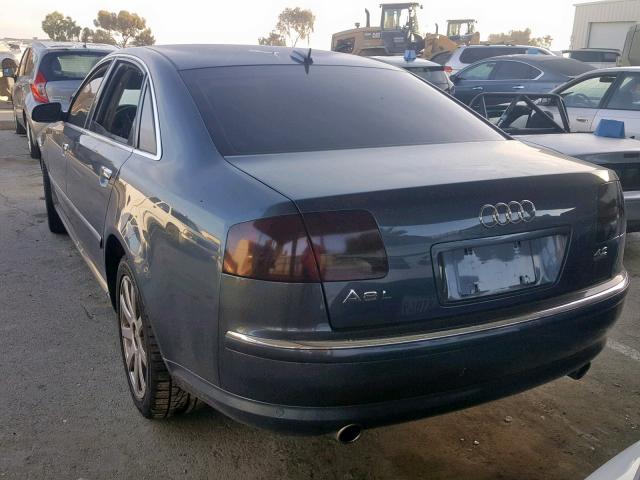 WAUML44E25N009568 - 2005 AUDI A8 L QUATT GRAY photo 3