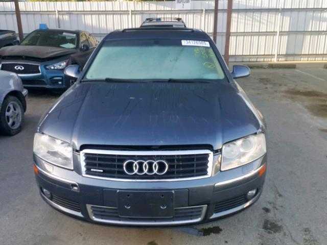 WAUML44E25N009568 - 2005 AUDI A8 L QUATT GRAY photo 9