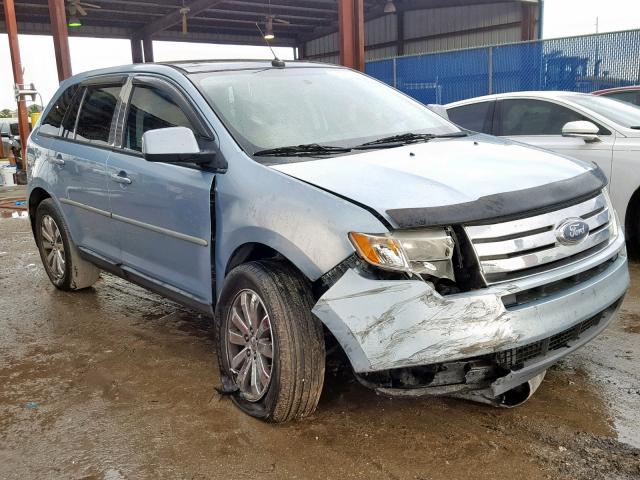 2FMDK38C28BA48522 - 2008 FORD EDGE SEL BLUE photo 1