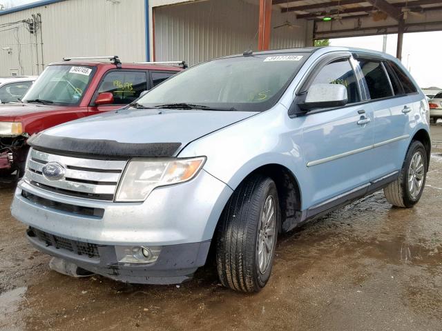 2FMDK38C28BA48522 - 2008 FORD EDGE SEL BLUE photo 2