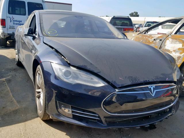 5YJSA1S19FFP76882 - 2015 TESLA MODEL S 70 BLUE photo 1