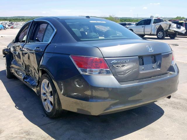 1HGCP26859A131421 - 2009 HONDA ACCORD EXL GRAY photo 3