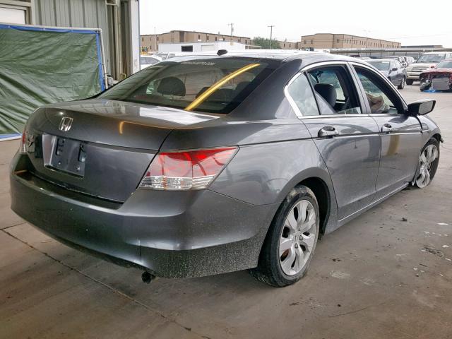 1HGCP26859A131421 - 2009 HONDA ACCORD EXL GRAY photo 4