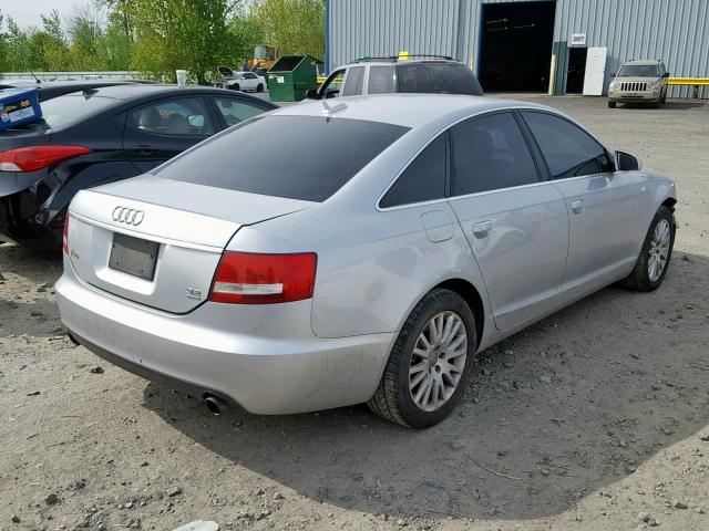 WAUDG74F36N023947 - 2006 AUDI A6 3.2 QUA SILVER photo 4