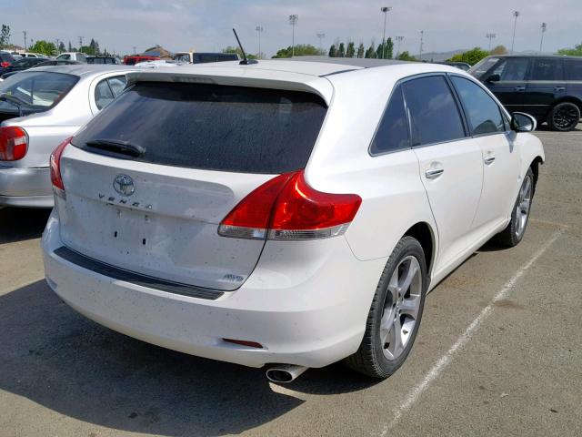 4T3BK3BB1BU045790 - 2011 TOYOTA VENZA WHITE photo 4