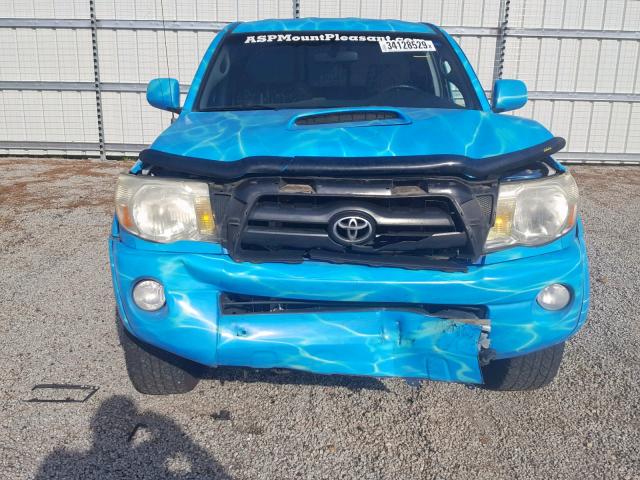 5TETU62N88Z515420 - 2008 TOYOTA TACOMA PRE BLUE photo 7