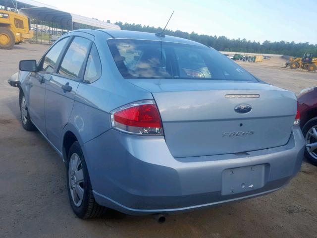 1FAHP34N58W192018 - 2008 FORD FOCUS S/SE BLUE photo 3