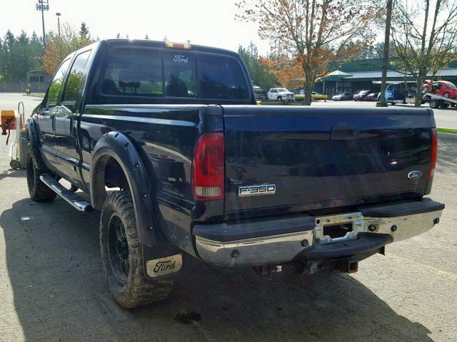 1FTWW31P17EB04192 - 2007 FORD F350 SRW S BLACK photo 3