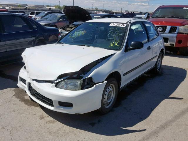 2HGEH2457NH561817 - 1992 HONDA CIVIC DX WHITE photo 2