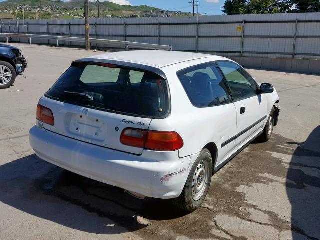 2HGEH2457NH561817 - 1992 HONDA CIVIC DX WHITE photo 4