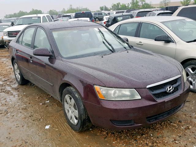 5NPET46C86H098924 - 2006 HYUNDAI SONATA GL MAROON photo 1