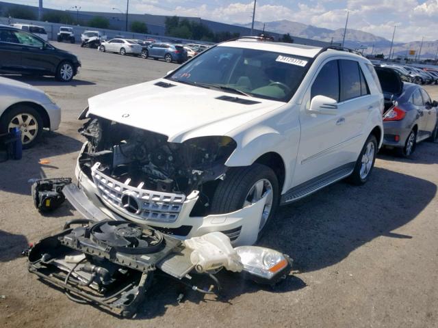 4JGBB5GB8BA687101 - 2011 MERCEDES-BENZ ML 350 WHITE photo 2