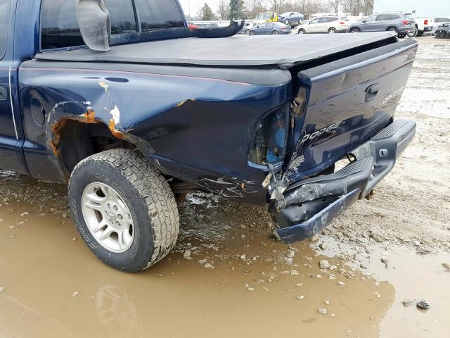 1D7HG38NX4S549060 - 2004 DODGE DAKOTA QUAD SPORT  photo 9