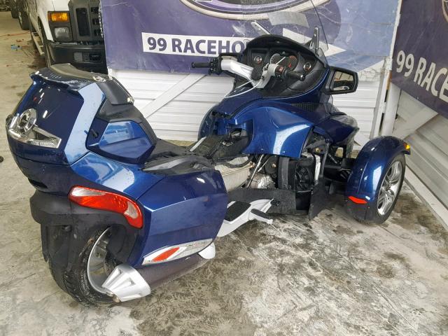 2BXJBKC18AV001054 - 2010 CAN-AM SPYDER ROA BLUE photo 4