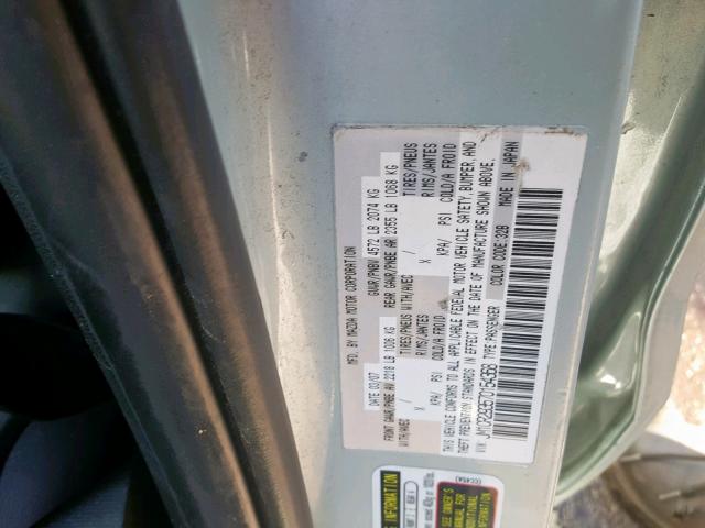 JM1CR293570154368 - 2007 MAZDA 5 SILVER photo 10