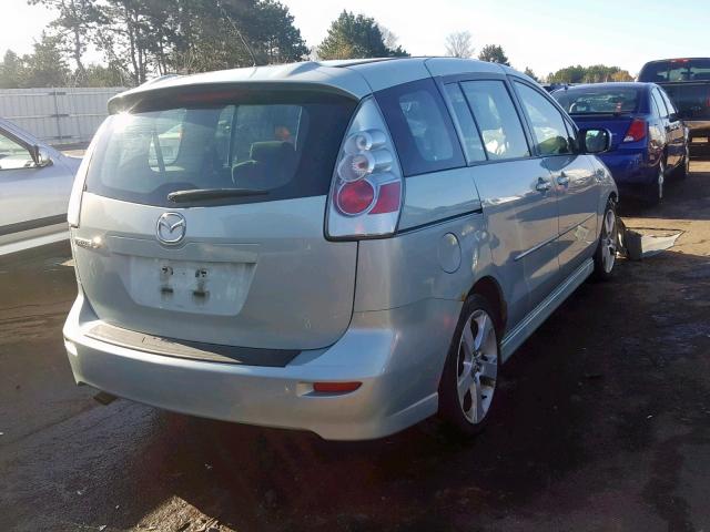 JM1CR293570154368 - 2007 MAZDA 5 SILVER photo 4