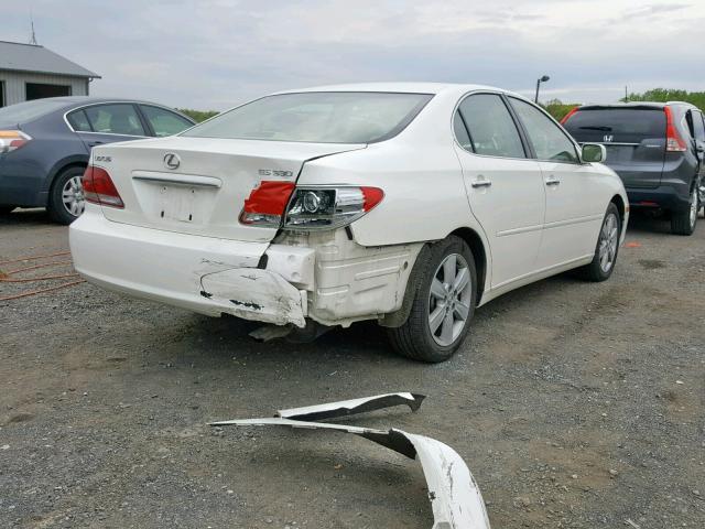 JTHBA30GX65170929 - 2006 LEXUS ES 330 WHITE photo 4