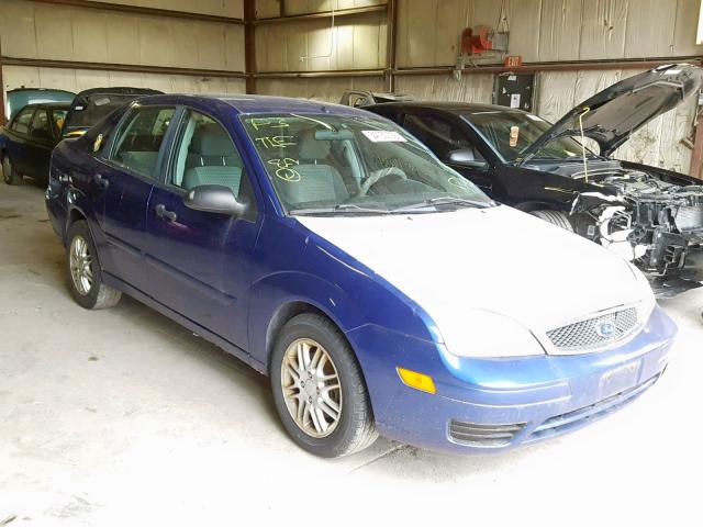 1FAFP34N66W163664 - 2006 FORD FOCUS ZX4 BLUE photo 1