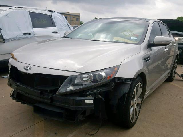 5XXGR4A64DG154424 - 2013 KIA OPTIMA SX GRAY photo 2