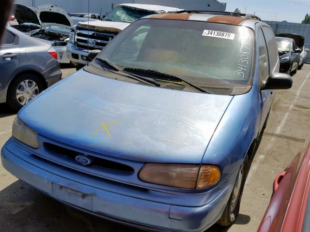 2FMDA5142TBA74483 - 1996 FORD WINDSTAR W BLUE photo 2