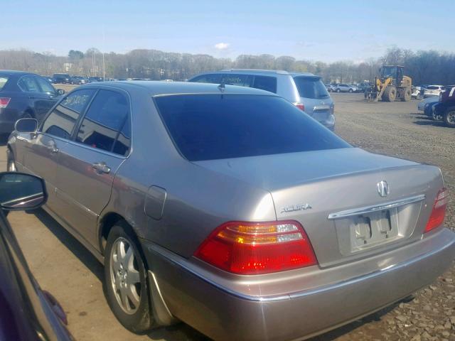 JH4KA96592C011723 - 2002 ACURA 3.5RL GRAY photo 3