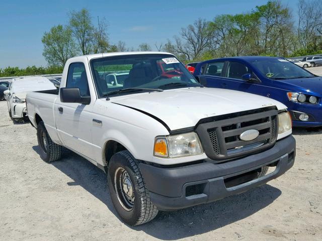 1FTYR10D26PA01426 - 2006 FORD RANGER WHITE photo 1