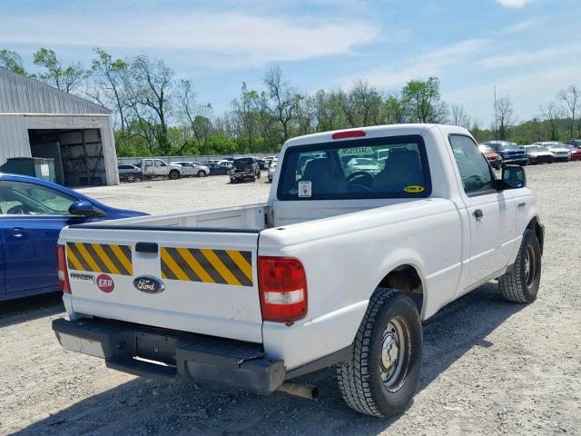 1FTYR10D26PA01426 - 2006 FORD RANGER WHITE photo 4